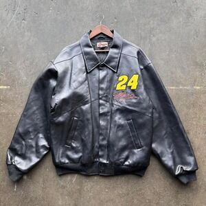 Vintage Jeff Gordon DuPont Leather Jacket Size 2XL